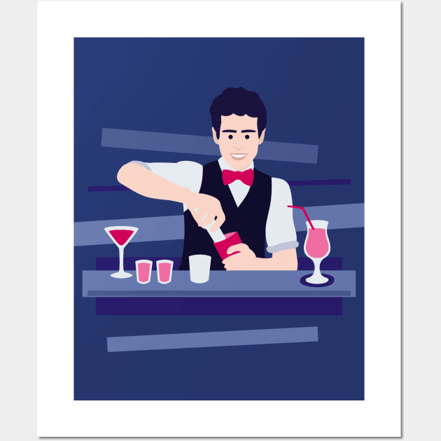 Bartender Wall Art by XOOXOO